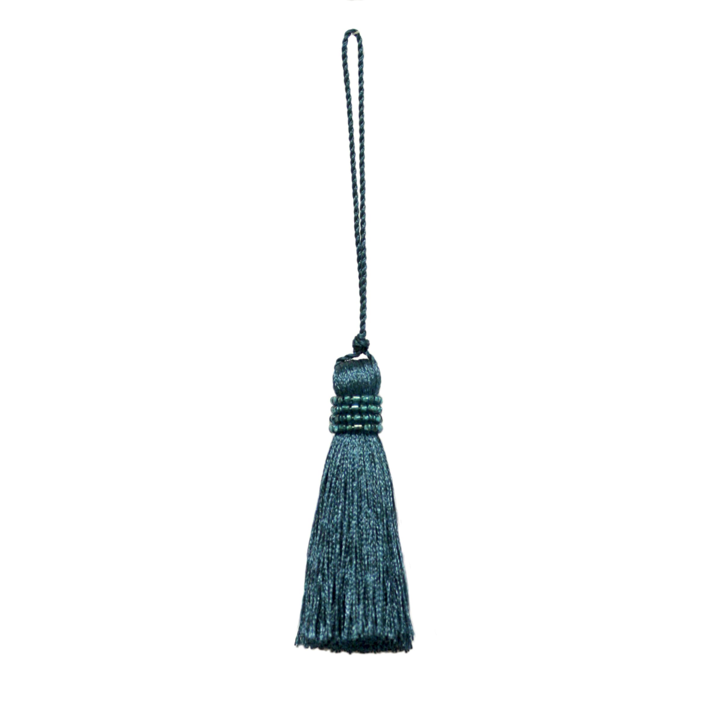 Jones Interiors Teal Milly Key Tassel - By M & J Interiors