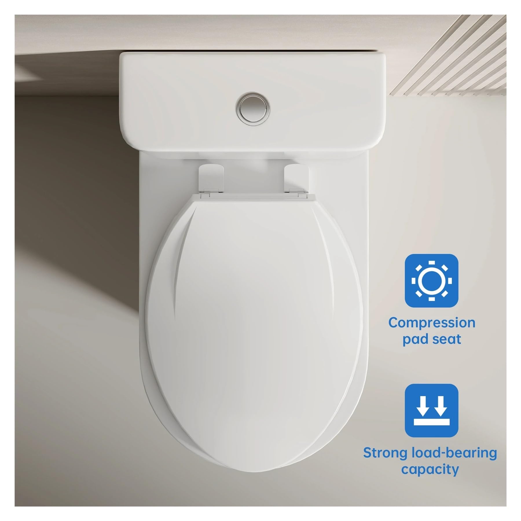 Asiento de inodoro, Polypropylene Toilet Seat