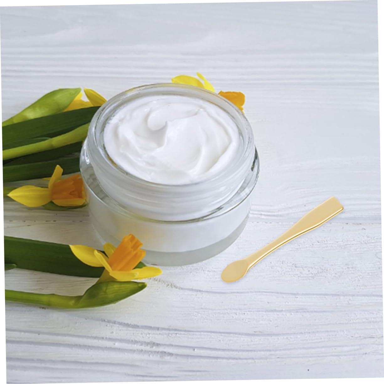 minkissy Facial Cream Spatula 12pcs Reusable Makeup Scoops Mini Cosmetic Spoons for Women