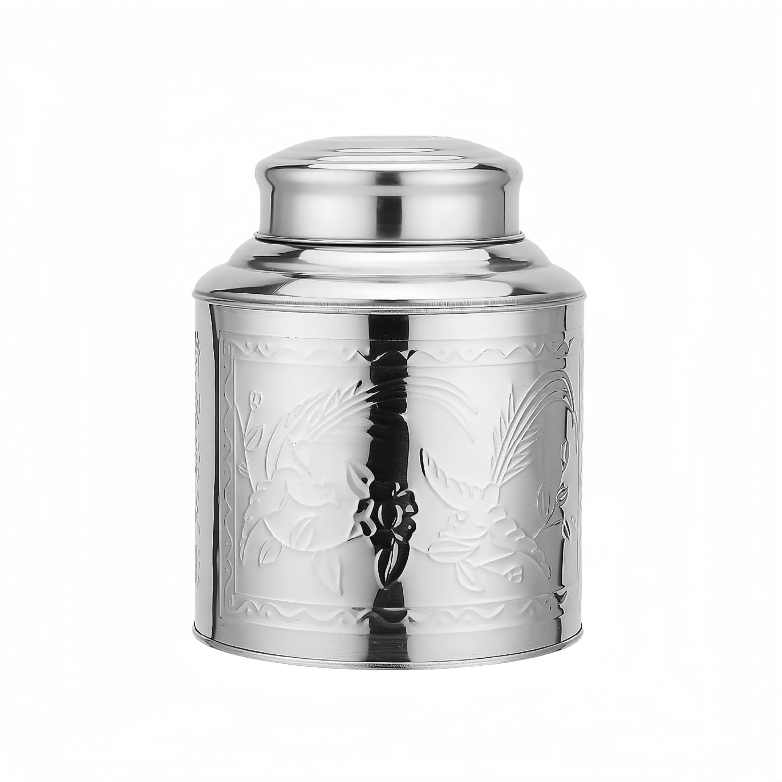 Stainless Steel Tea Caddy • Moisture-proof and Airtight • Perfect for Home Tea Storage | [Elegant and Practical, Adds Style to Tea Table] (2 Cars/Can)