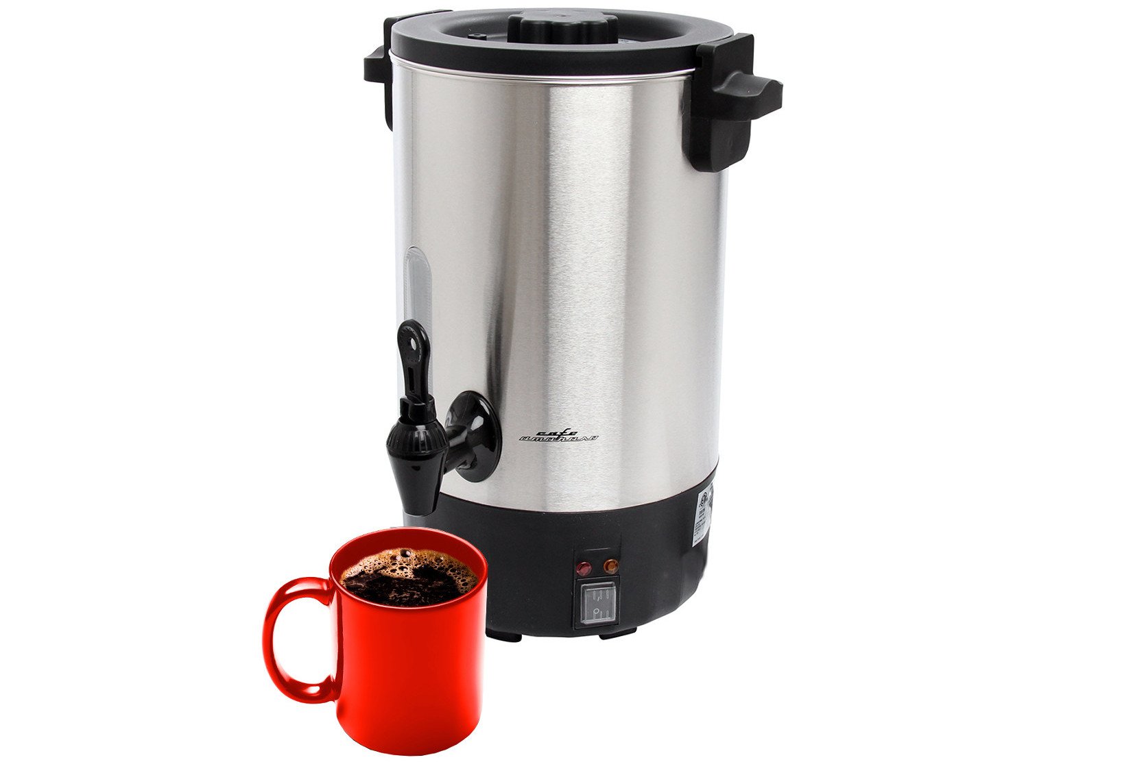 75-Cup Stainless Steel Double Walled Commercial Coffee Maker Urn
