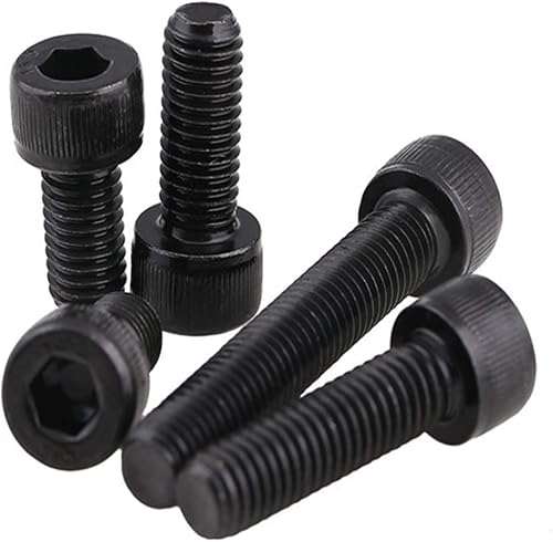 Miniatura 1 de 5 tornillos hexagonales de acero al carbono M12-0.069 x 2.362 in Clase 12.9 de casquillo de columna.