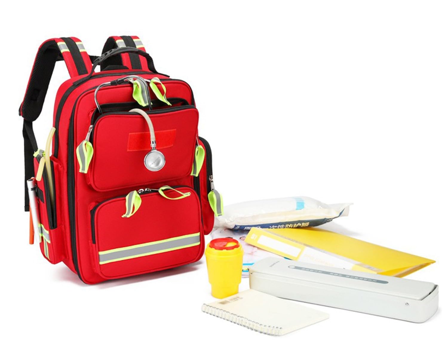 Bolsa De Primeros Auxilios para Emergencias EMS, Mochila De Primeros Auxilios, Médica Bolsa Primeros Auxilios Bolsa Táctica Compacta Botiquín para Camping, Senderismo, Hogar, Excursiones