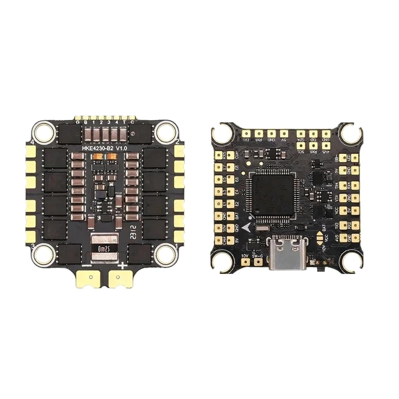 1 pezzo F7 Flight Controller Dual BEC con 45A-65A 4 in 1 Brushless ESC Stack adatto for FPV Freestyle Racing Drone F722 V2(F7 With 60A ESC)