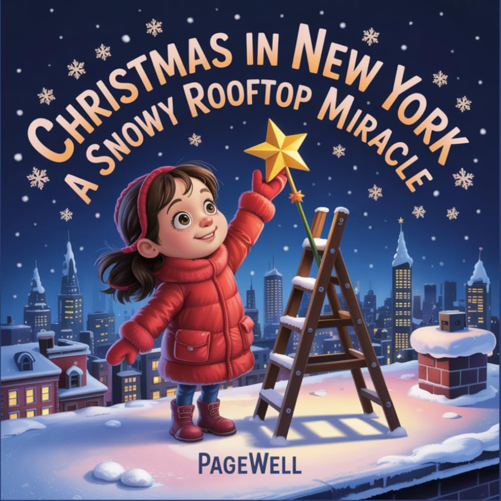 Christmas in New York: A Snowy Rooftop Miracle | Kids Story Book | Kids Picture Book: A Heartwarming Holiday Story About Hope, Community, and Christmas Magic for Kids Ages 3–9