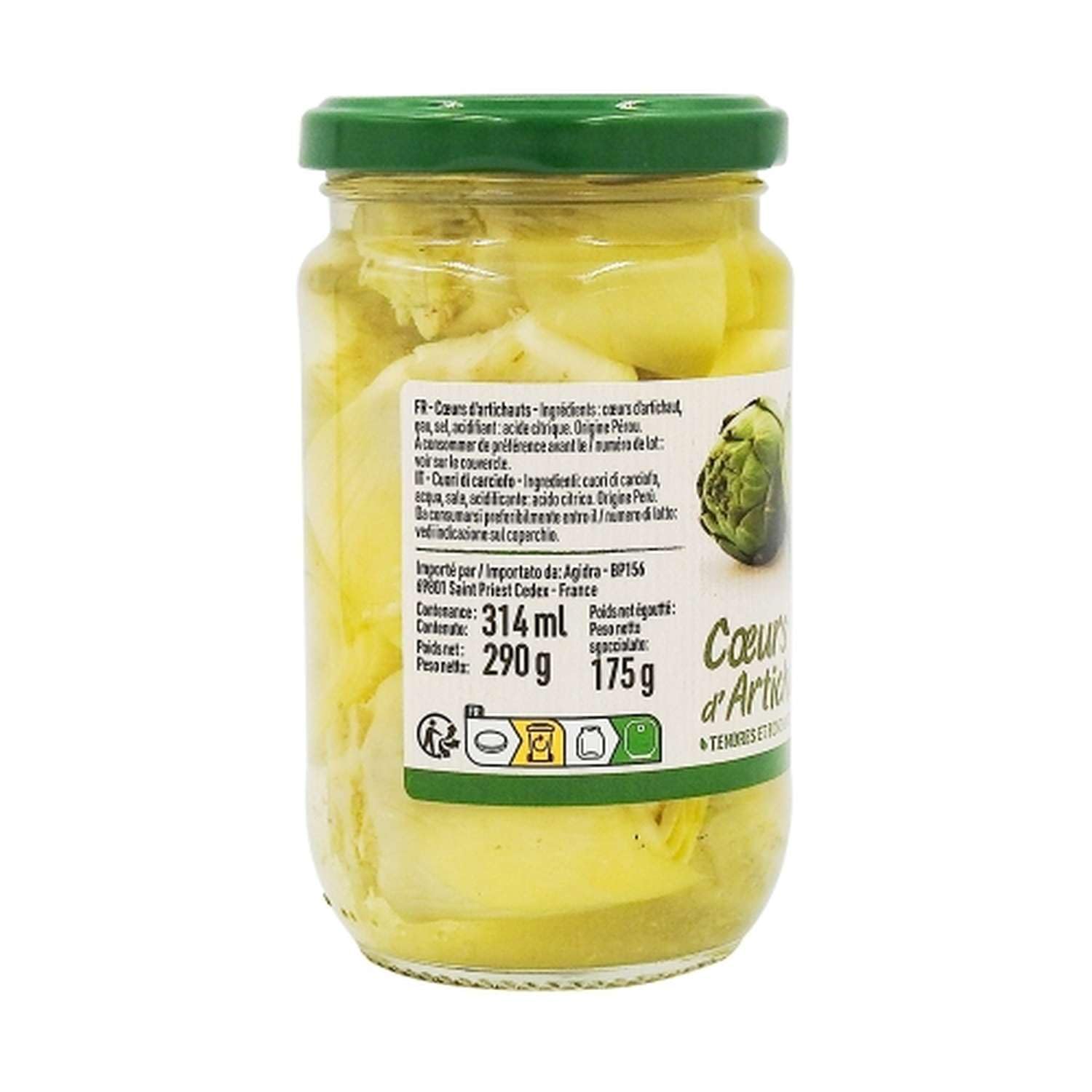 Lot 3x Cœurs d'artichauts - Bocal 175g