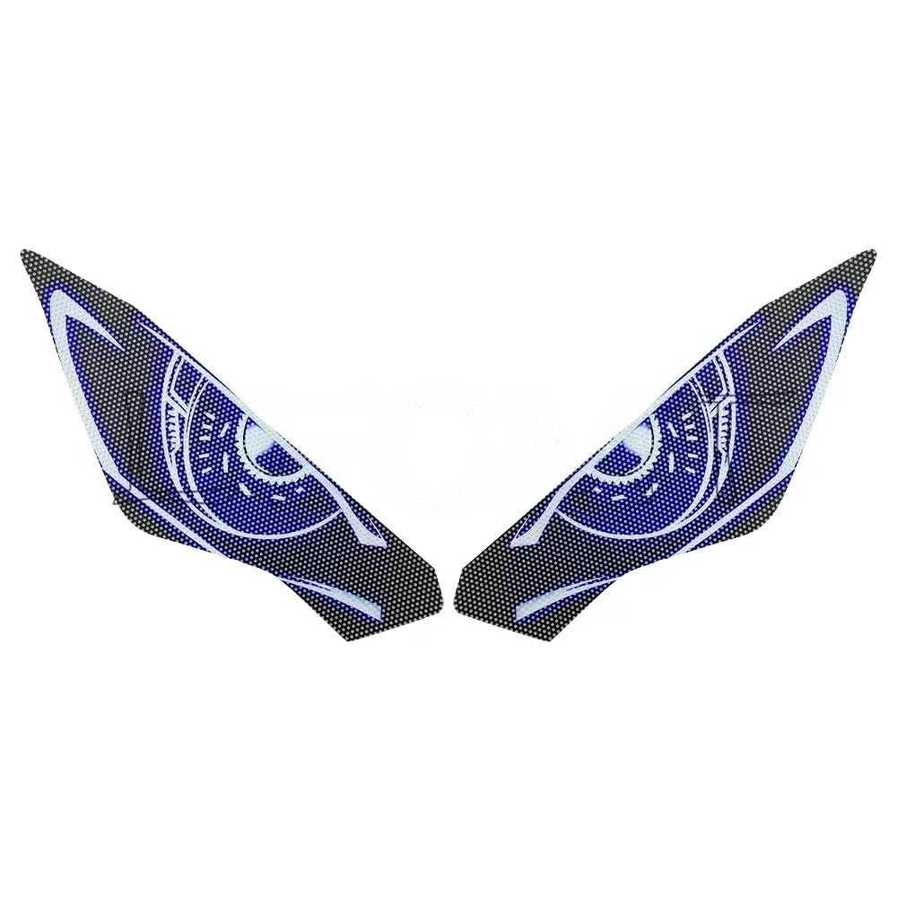 osłona reflektora Do 400 Naklejki Do Reflektory Motocyklowe Przednia Owiewka osłona reflektora osłona grilla(Black)