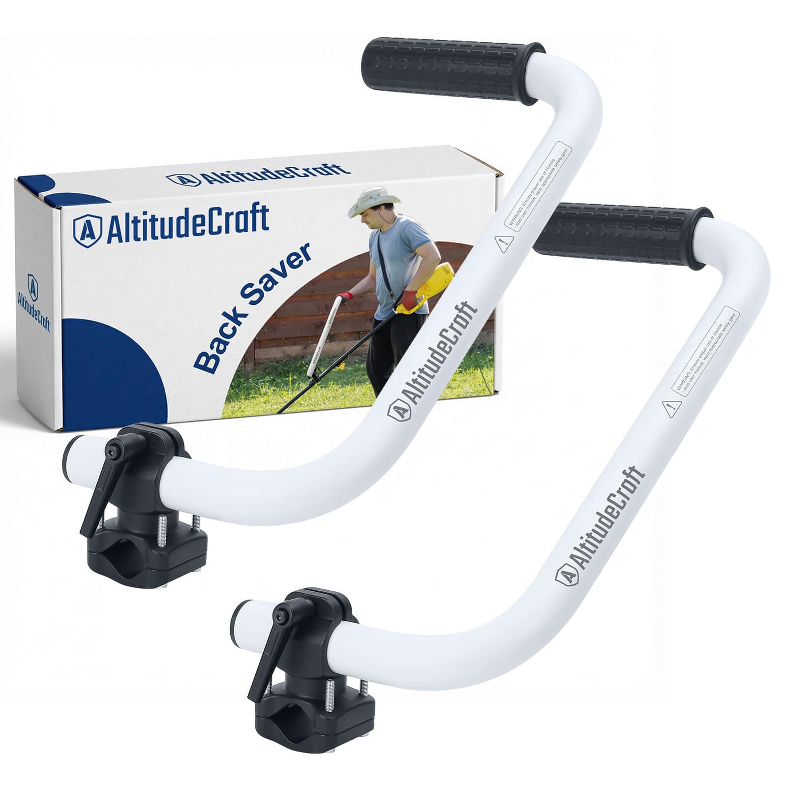 Confezione da 2 manici per erbacce, estensioni ergonomiche per decespugliatore, impugnature salva schiena per tosaerba – manico universale per una manutenzione senza sforzo del giardino
