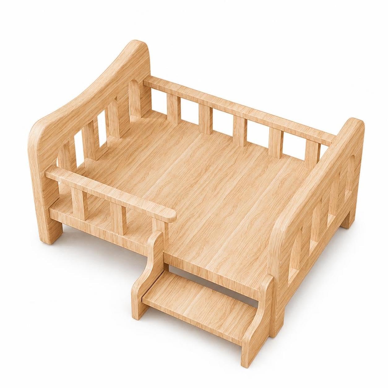 Cuccia per Gatti in Legno Rialzata , Letto in legno, per animali <5kg