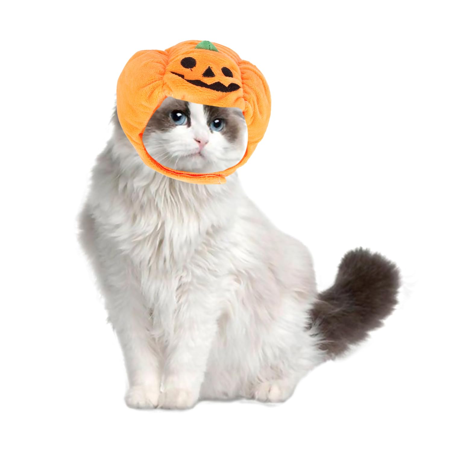 RmKbe 2pcs Halloween Pet Pumpkin Hat Adjustable Funny Cat Hat Dogs Cats Dress Up Cosplay Costume Cosplay Costume Cap for Pet - Image 4