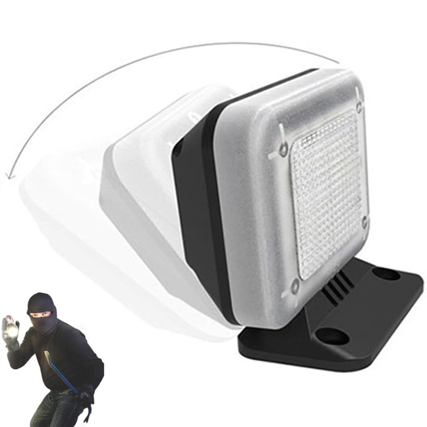 Simulatrice De Lumière TV LED, Voyant De Sécurité Nocturne, avec Minuterie Et Capteur, 4 Modes, 90 ° Angle Réglable, pour La Protection De Cambriolage De Sécurité À Domicile
