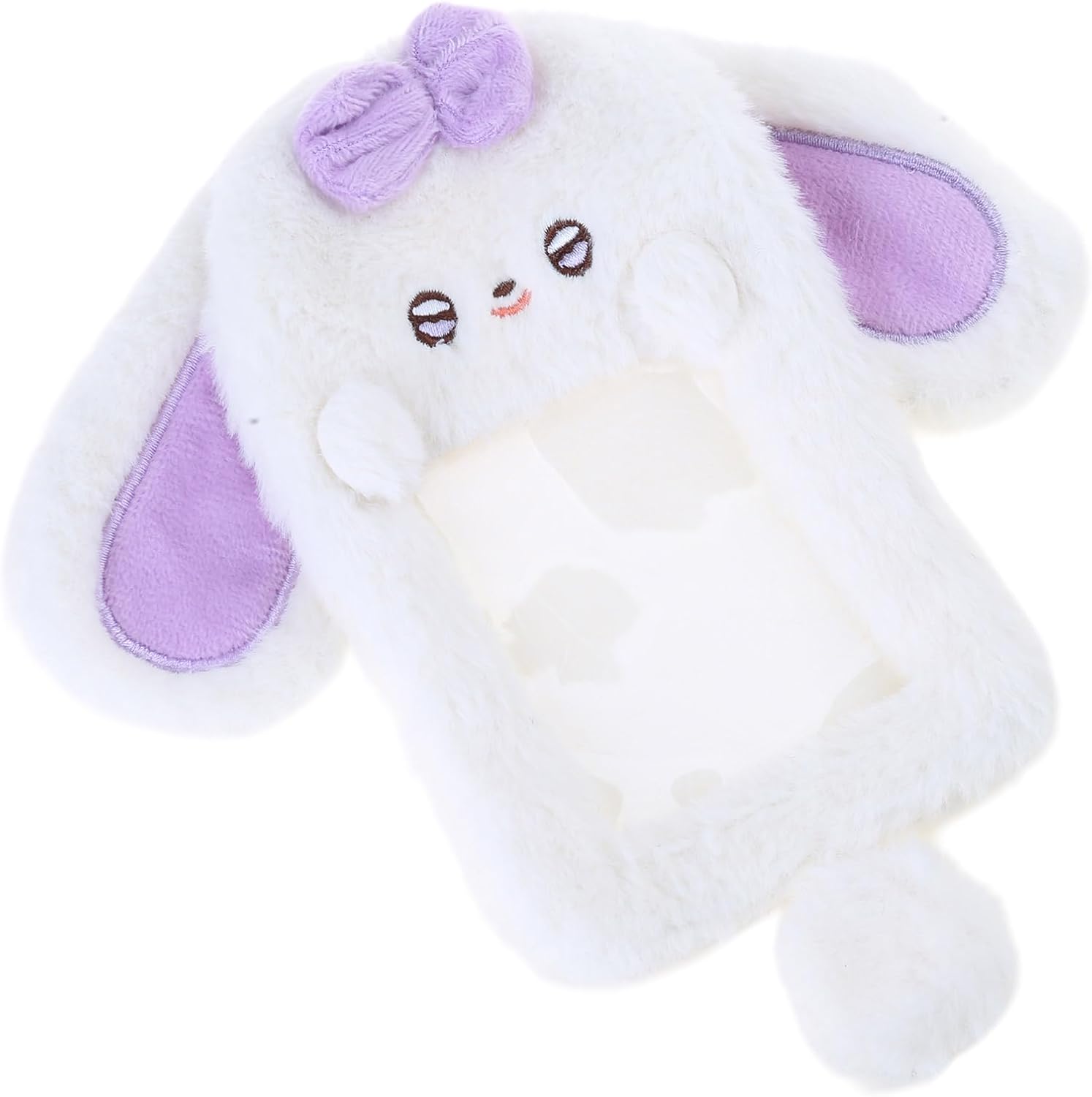 Plush Rabbits Card Holder Lovely Photo Card Holder Cartoon Animal Card Sleeve