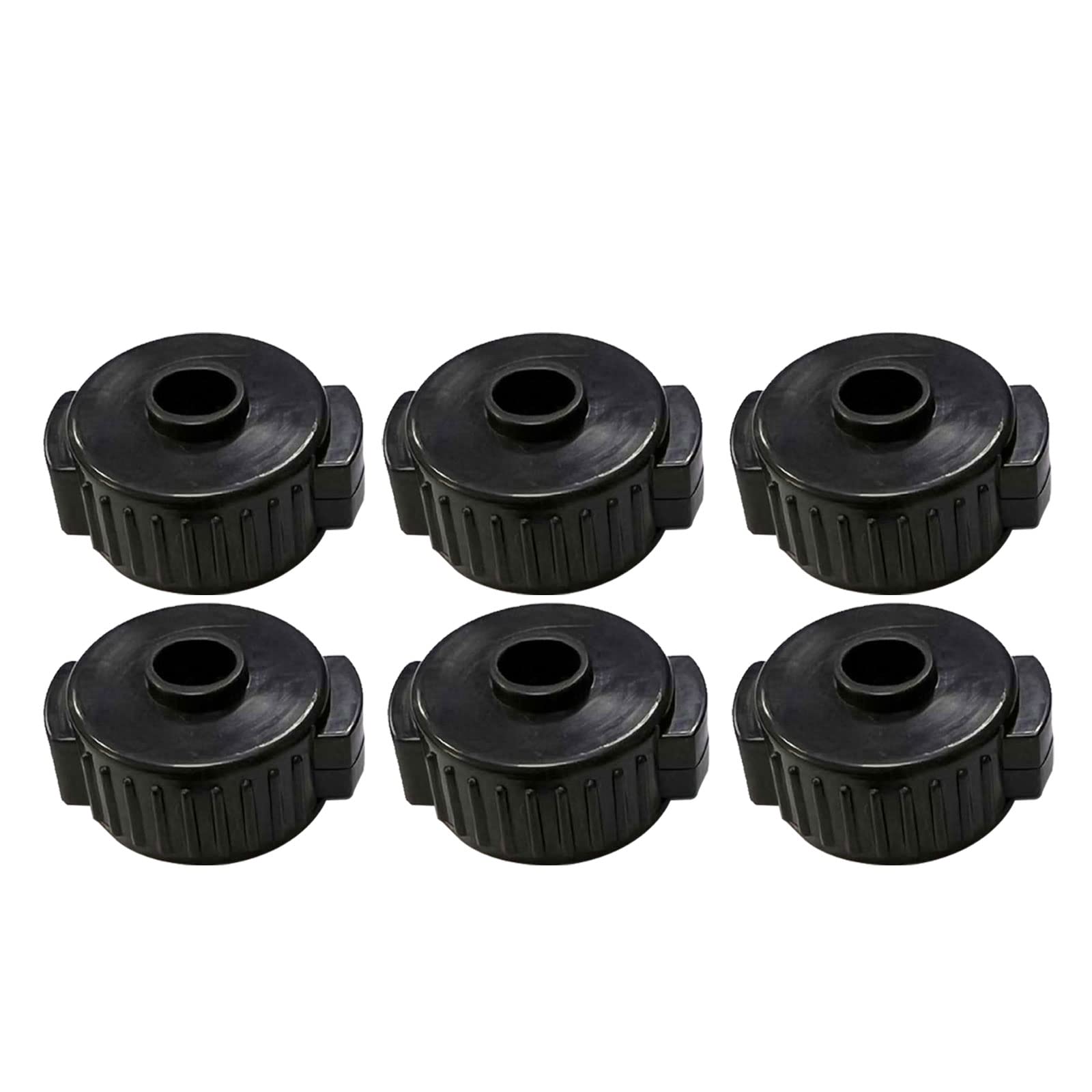 kingseaBlack Plastic Cymbal Nuts, 8mm Quick-set Cymbal Nut for Percussion Drum Kit,quick release cymbal nuts,cymbal quick release, for Percussion Replacement Kitparts (6pack)