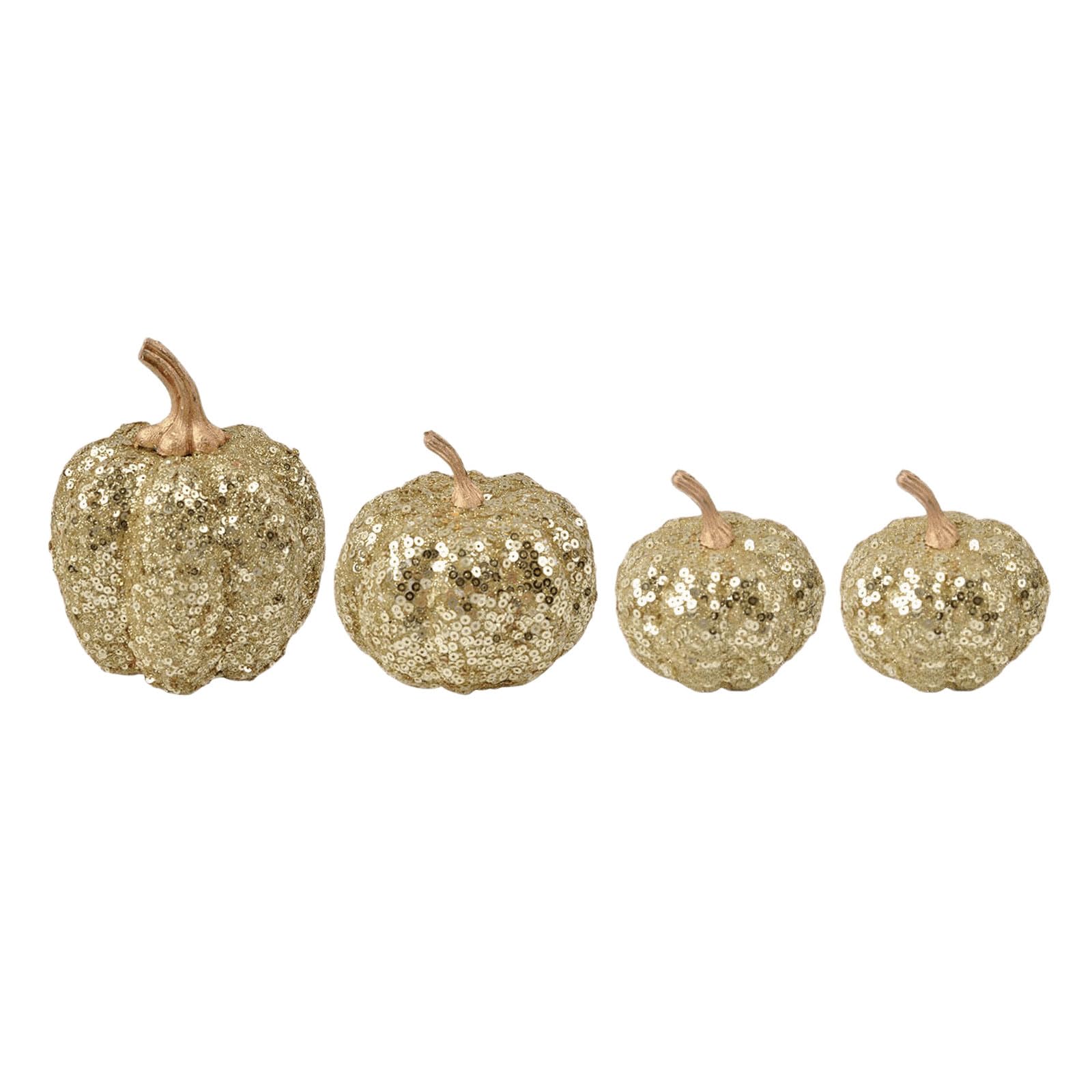 Harvest Table Accent Pumpkins, 4 Faux Foam Decor Pieces for Halloween Vignettes, Mantels, Shelves and Display Areas Faux Pumpkin Decor Textured Pumpkin Centerpiece Fall Tabletop Display Harvest Mantel