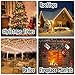 Warm Multi Color Christmas Tree Lights - 9 ft String of 50 Incandescent Mini Bulbs Multifunctional Lighting Modes, for Decorative, Bedroom, Outdoor, Xmas Twinkle Lights with Green Wire Total 10.4 ft