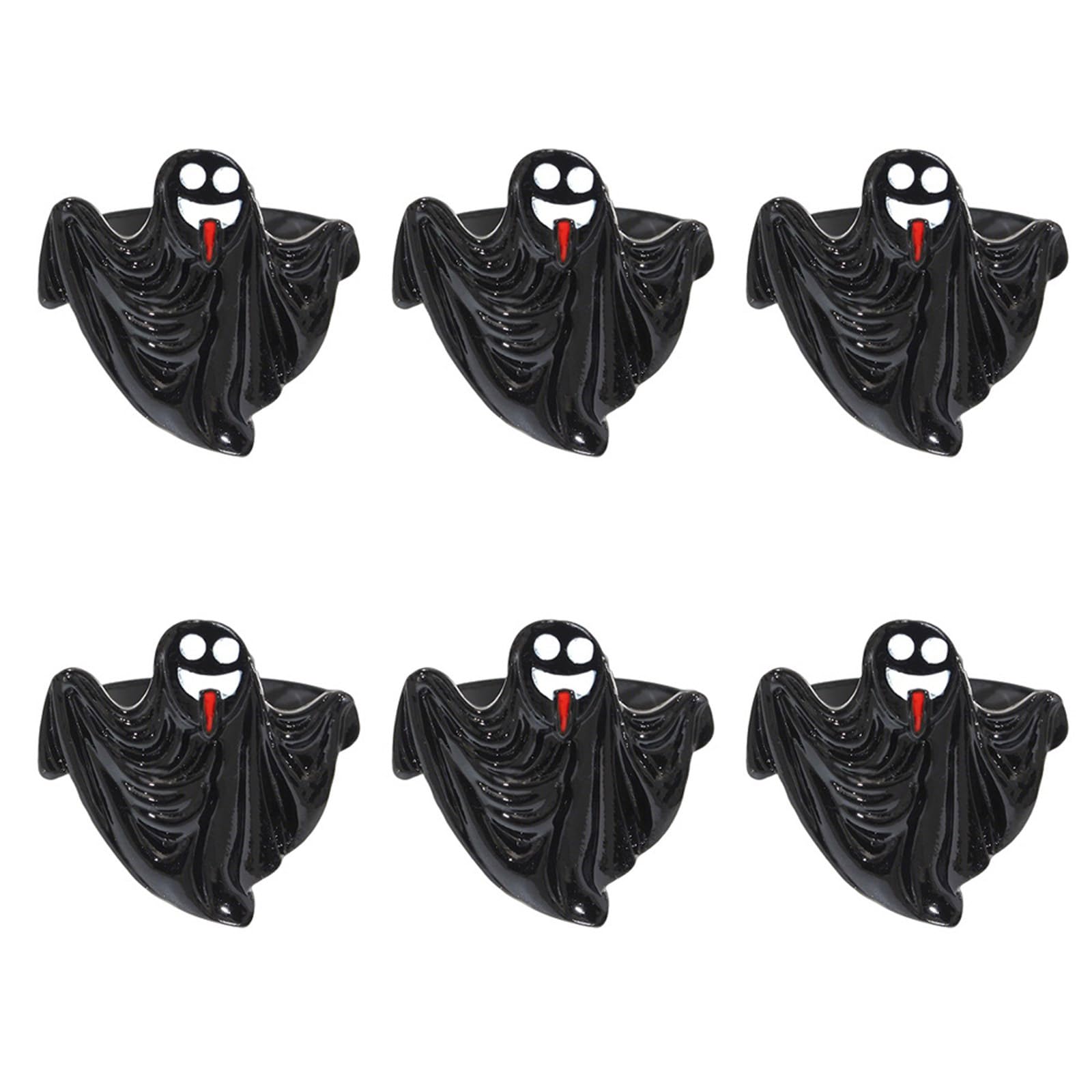 our fave Of 6 Festives Specter Napkin Holders for Halloween Dinners Rustproof Alloy Construction Easy to Clean Halloween Specter Napkin Rings