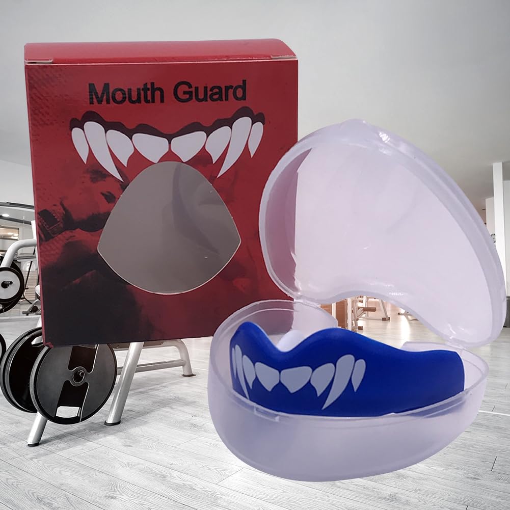 Bretelles de boxe Protège-dents Portable Protection des dents de boxe Effet tampon léger pour les arts martiaux de crosse
