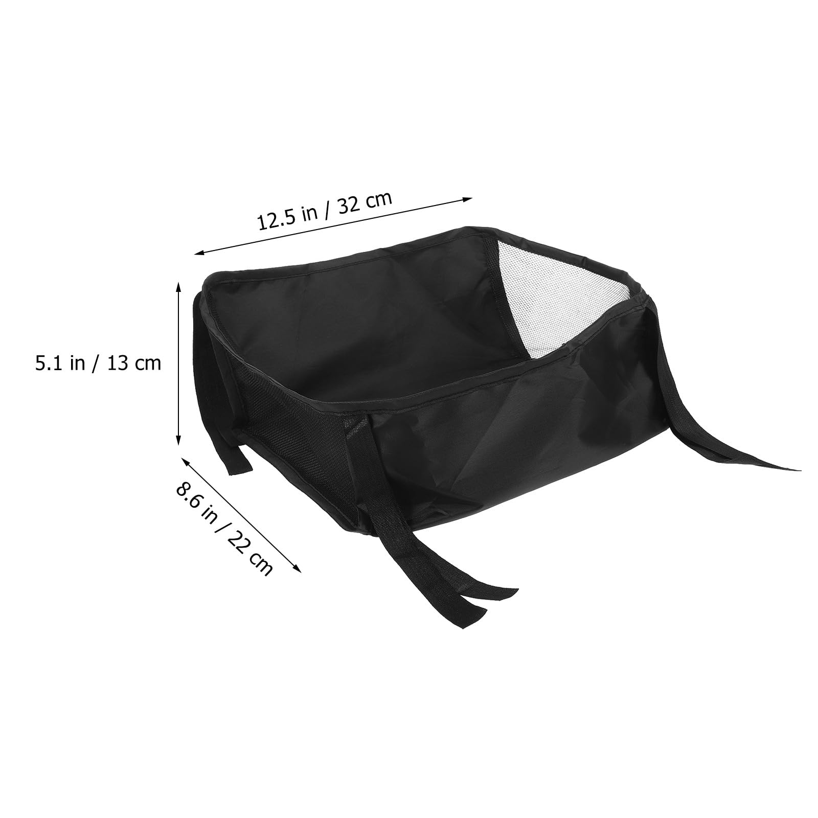 SUPVOX Borsa Portaoggetti per Passeggino Oxford Nero, Resistente e Multifunzionale, per Viaggi All'aperto Neogenitori, Cesto Inferiore per Passeggino