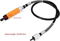 Vista 2 de Herramienta de cuchillo de grabado de cincel para carpintería eléctrica, 5 cuchillas de tallado, 2 llaves y tubo suave
