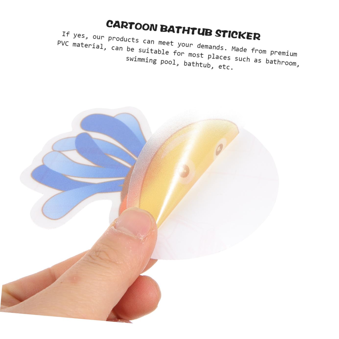 IMIKEYA 40piezas Pegatinas Antideslizantes para Bañera Diseño De Animales Marinos Decoración Infantil para Baño Adhesivos Impermeables para Suelo y Paredes