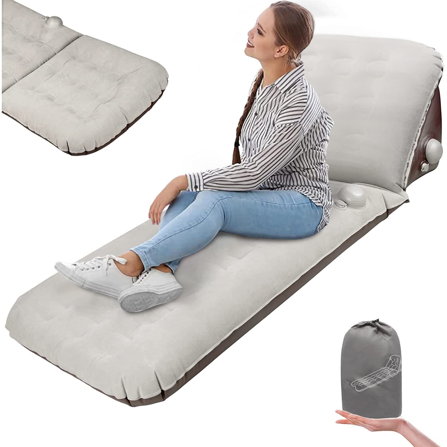 Camping Sleeping Pads 12cm Thickness Twin Air Mattress With