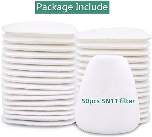 Miniatura 8 de 70 filtros respiradores 5N11  Filtro de partículas de algodón 5N11 para 6200, 6502, 7502, 6800 Series Respirator Mask
