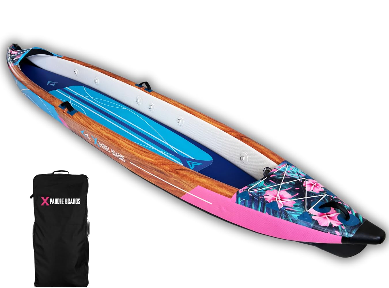 Canoa Kayak Inflable 2 Plazas Dropstitch 470 x 80 x 42 cm K-Hawaii