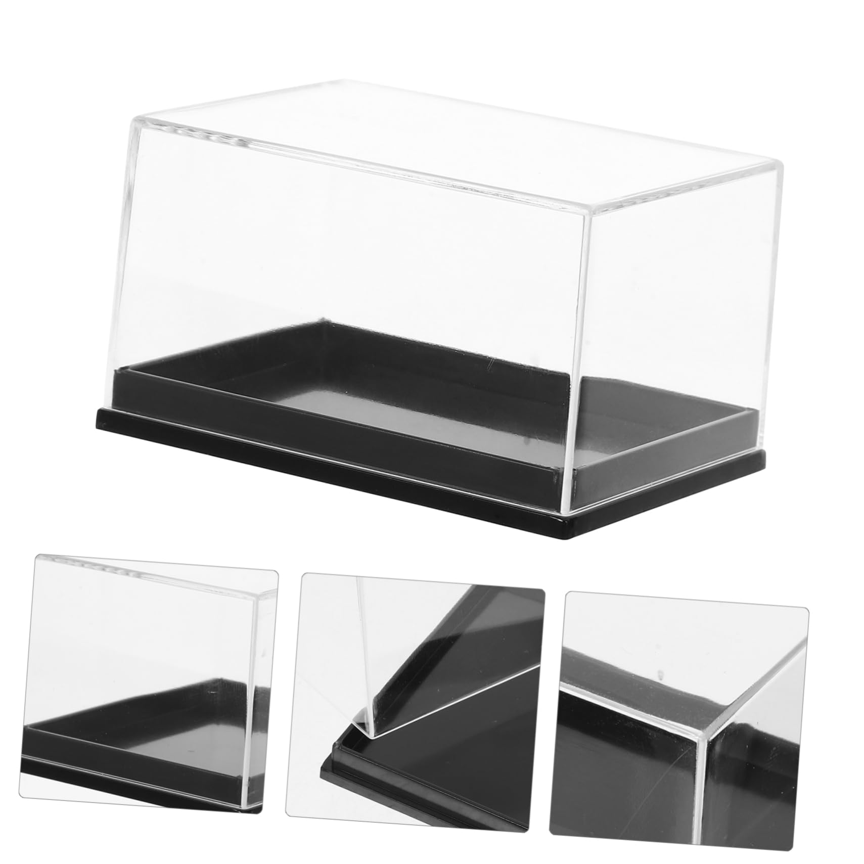 Levemolo 4pcs Plastic Specimen Storage Boxes Mini Display Boxes for Stones Rock Collection Case Mini Storage Case
