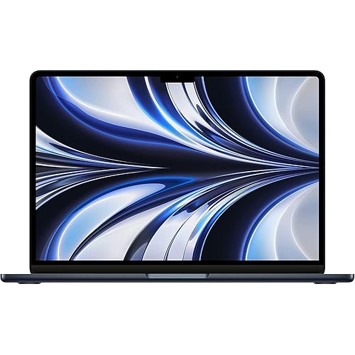 2022 Apple MacBook Air with Apple M2 Chip (13-inch, 16GB RAM, 512GB SSD Storage) (QWERTY English) Midnight (Renewed)