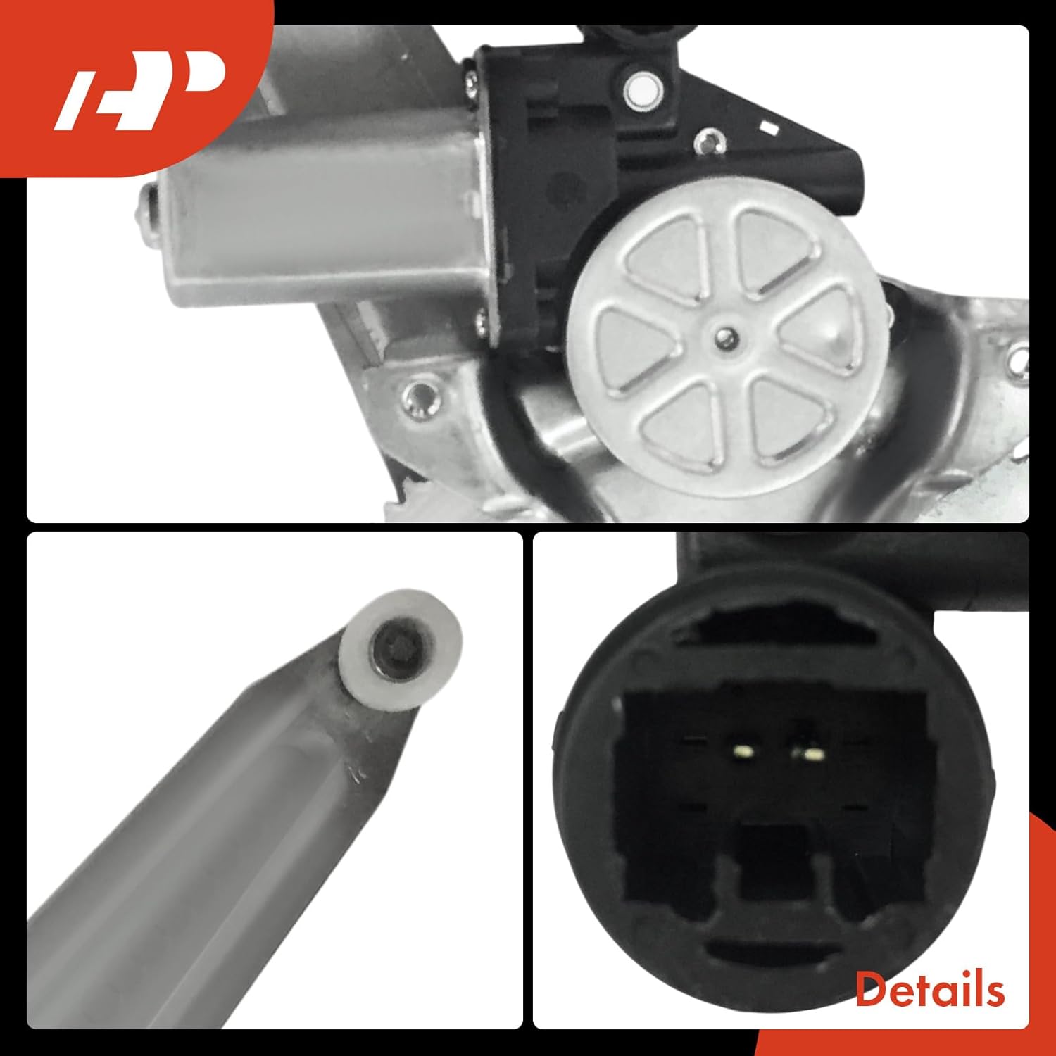 A-Premium Power Window Regulator with Motor Rear Passenger Side Compatible with Toyota RAV4 2001 2002 2003 2004 2005, Rear Right Passenger Side