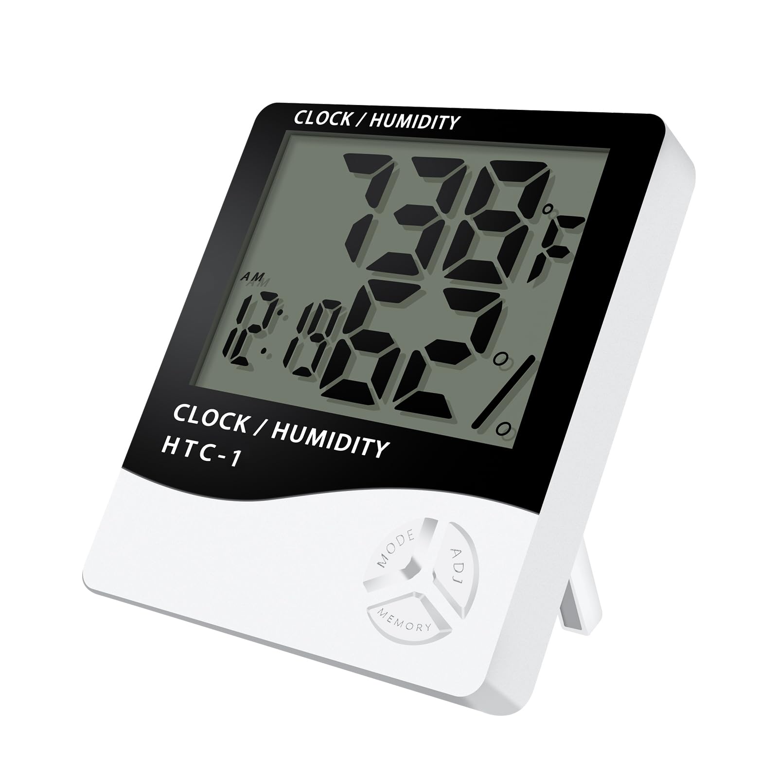 Digital Temperature and Humidity Sensor Monitor for House,Indoor Thermometer with Alarm Clock, Indoor Thermostat, Suitable for Indoor Temperature and Humidity Monitoring