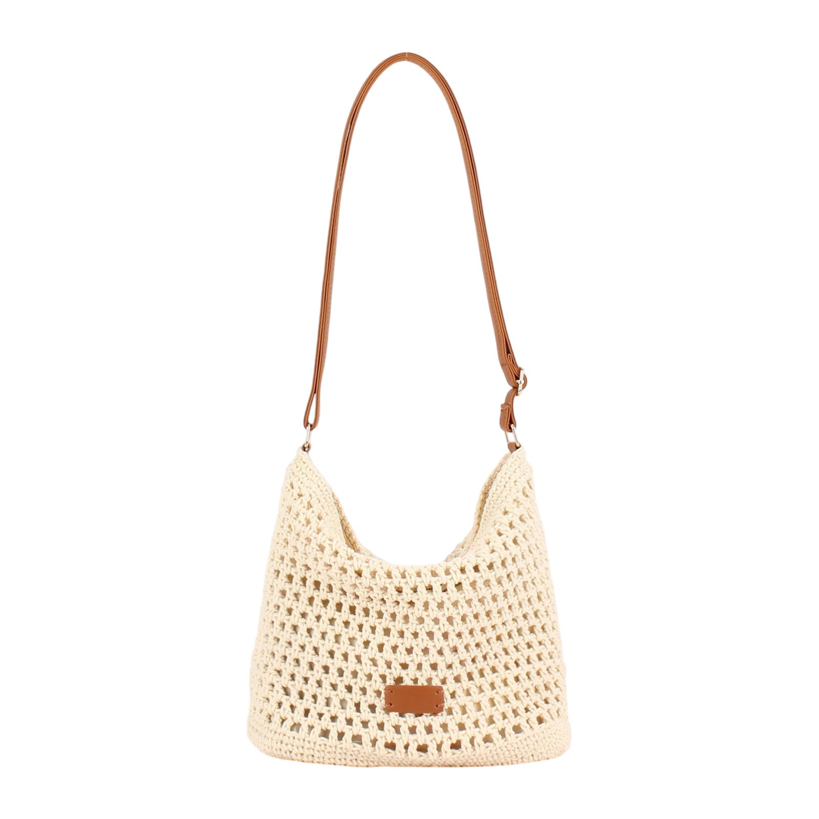 BWANGIAO Stylish Cotton Woven Handbag For Women Fashion Trendy Shoulder Bag Lightweight And Practical Crossbody Bag
