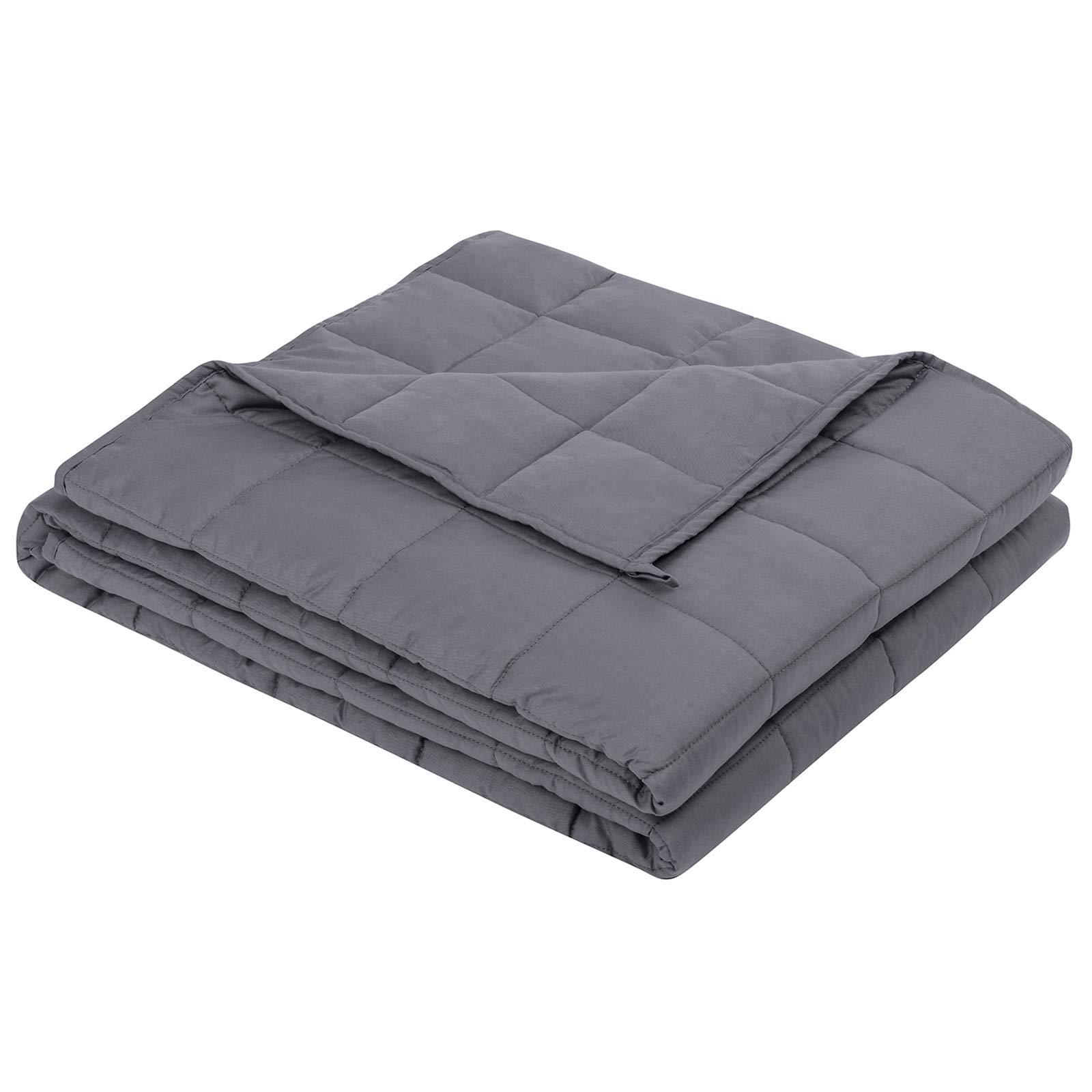 Weighted Blanket for Adult (15 lbs, 48x72, Grey) - Cooling Heavy Blanket  for Adults Between 140-160 lbs - 100% Natural Cotton Material with Premium  Glass Beads, Double Stitched Edge : Amazon.ca: Home