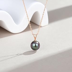 Amazon.com: VIKI LYNN Tahitian Black Pearl Necklace for Women 9 Amazon.com: VIKI LYNN Tahitian Black Pearl Necklace for Women 9
