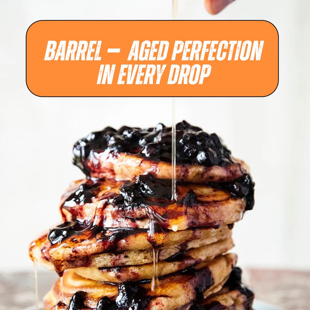 Smugglers’ Notch Maple Works – Bourbon Barrel Aged – 100% Pure Vermont Maple Syrup – Natural Sweetener & Gluten Free – Rich Taste – Waffles and Pancakes, Cocktails, Marinades, 12.68 Fl Oz. (375 mL)