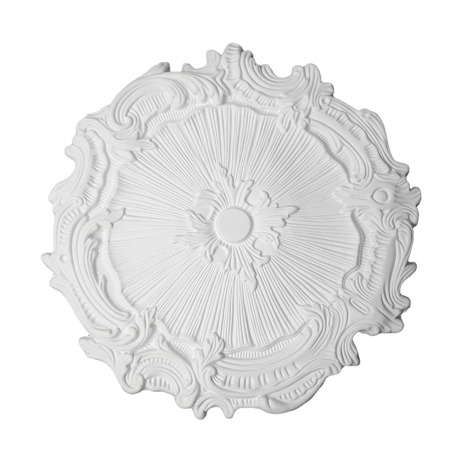 Decoración de techo de PU y roseta moldura para lámparas