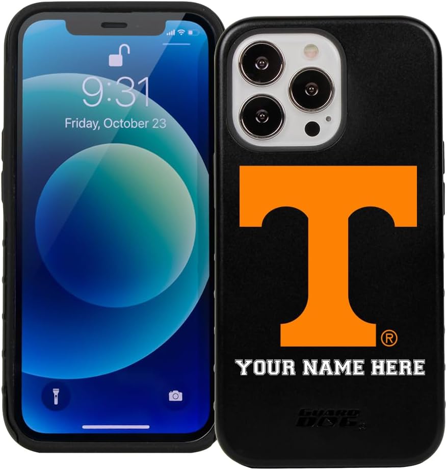 Guard Dog Case Compatible with iPhone 13 Pro - Military Grade - Rugged Two Piece Protection - Collegiate Licensed - Tennessee Volunteers - Personalized