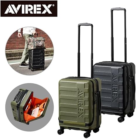 美品 AVIREX アヴィレックス キャリーケース 2輪 機内持ち込み可 Amazon | [トレードワークス] AVIREX アヴィレックス フロント