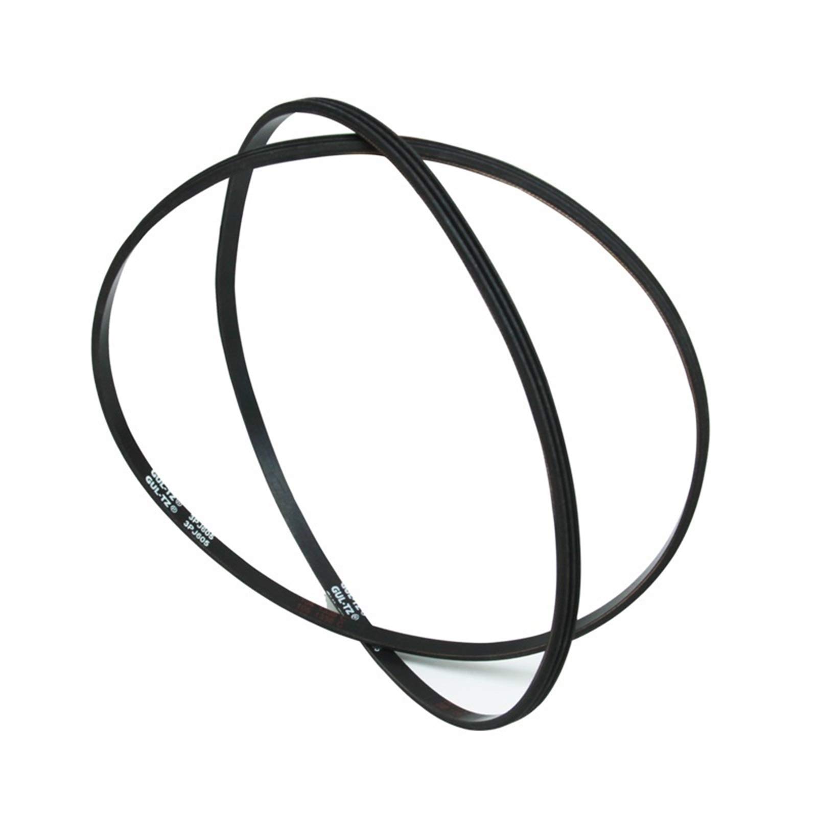 F-MINGNIAN-TOOL, 2pcs 3 Ribbed Rubber Drive Belt 3PJ605 Replacement V-Belt For Thicknesser Planer For Einhell TH-SP-204 W588 ERBAUER ERB052BTE