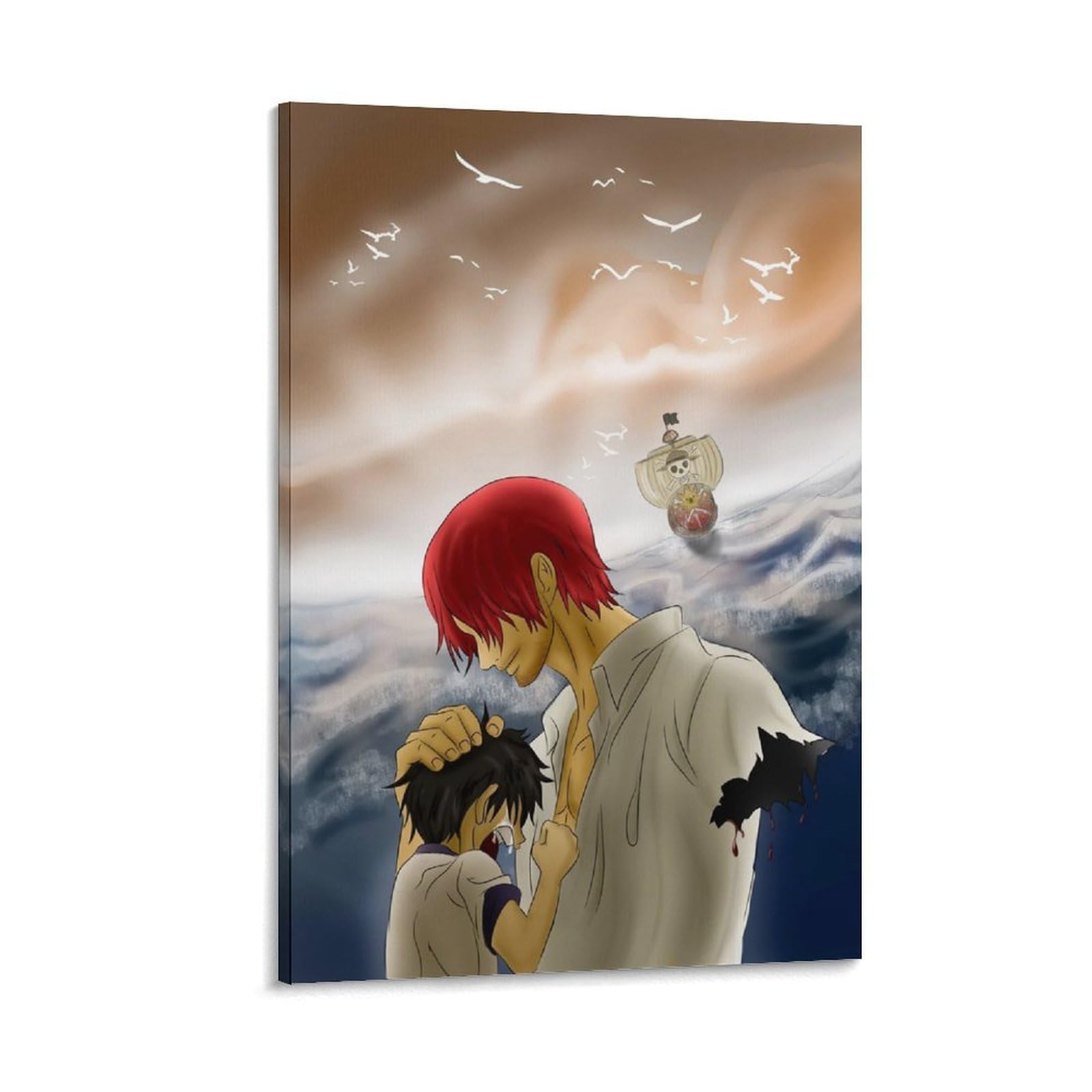 Amazon.co.jp: HDアニメポスター ルフィとシャンクス ワンピース 1