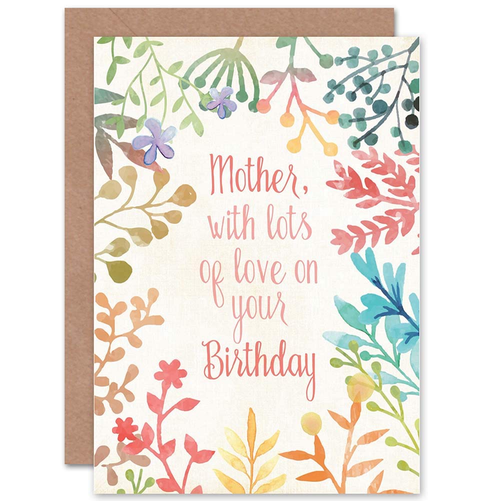 Wee Blue Coo CARD BIRTHDAY HAPPY MOTHER MUM MOM FLORAL DESIGN GIFT