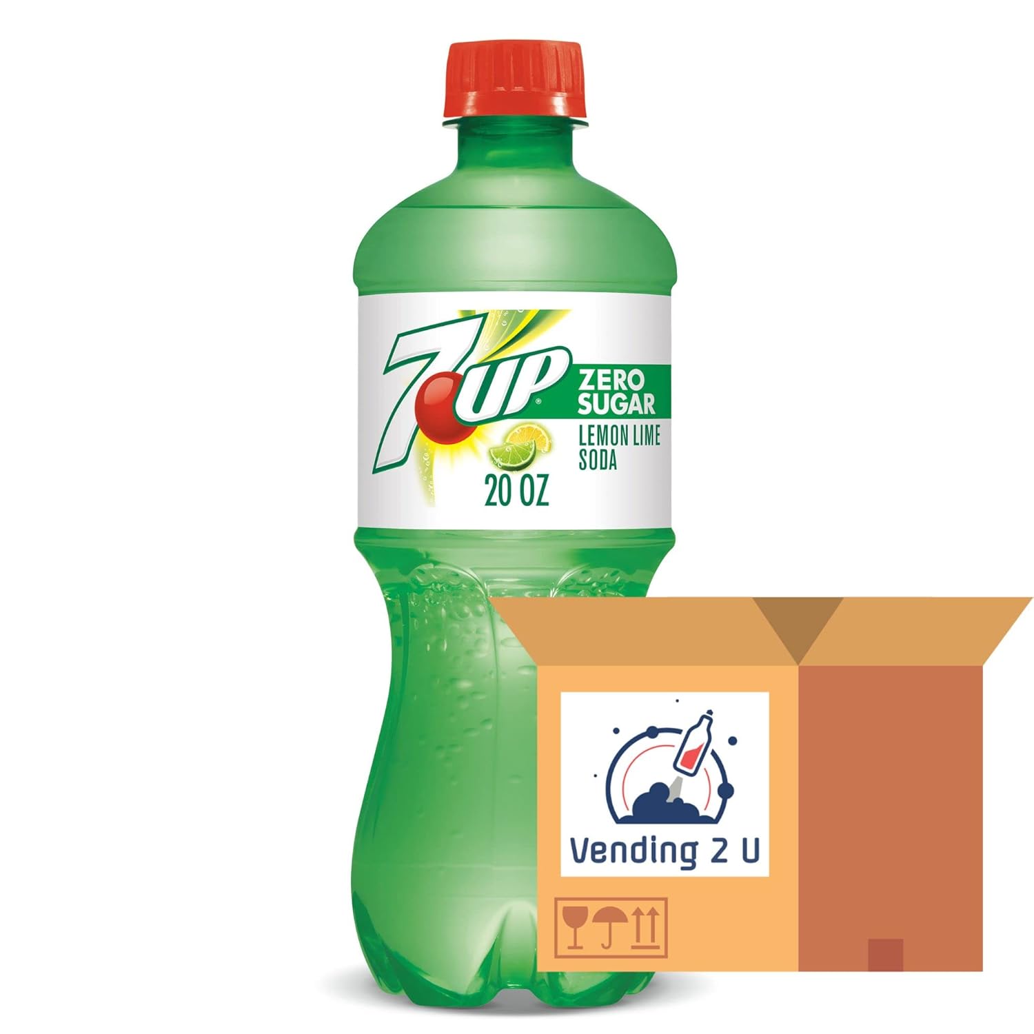Buy 7UP Zero Sugar Soda, 20oz Bottles, 10 Units Online at Lowest Price