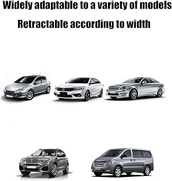 Retractable Windshield Sun Shade - Auto Retractable Sun Shades | Front/Rear Shutter Auto Interior Accessories, Car Anti UV Sun Visor Protector for Most Vehicles