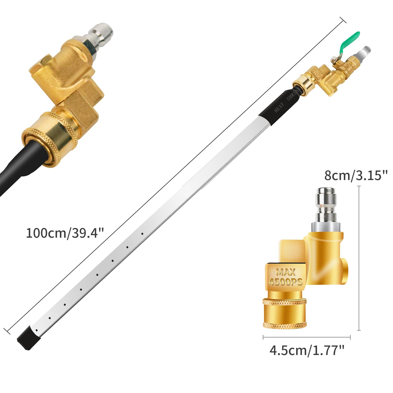 Bacchetta per la pulizia del radiatore per auto (100 cm)