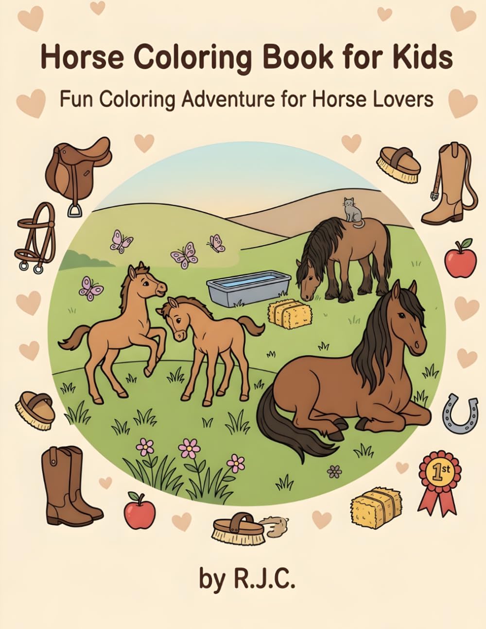 Horse Coloring Book For Kids: Fun Coloring Adventure for Horse Lovers