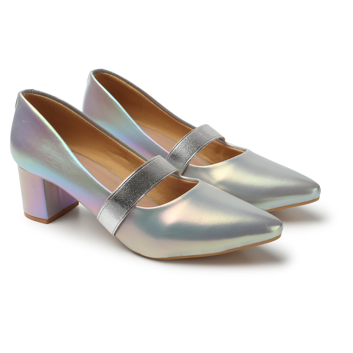 Women's Mary Jane Style Block Heels Slip-On Pumps-image-41