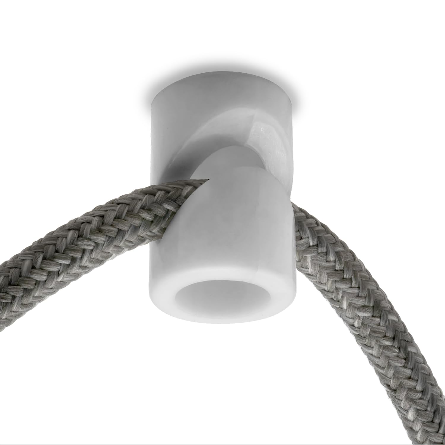 AMARCORDS5 Ceiling Hook Decentralizers for Lamps and Pendant Lights Vertical Ceiling Hook Flap with Visible Cable Adjustment - Electric Cable Decentralizer Color White