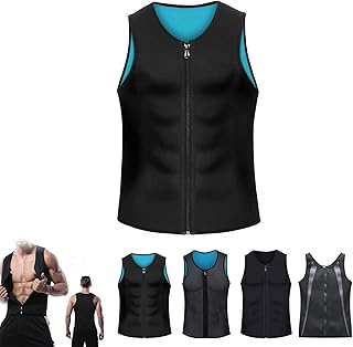 Vopetroy Gynecomastia Compress Zipper Vest,Compression Tank Top Men,Compression Shirt Men, Mens Compression Shirt with Zipper