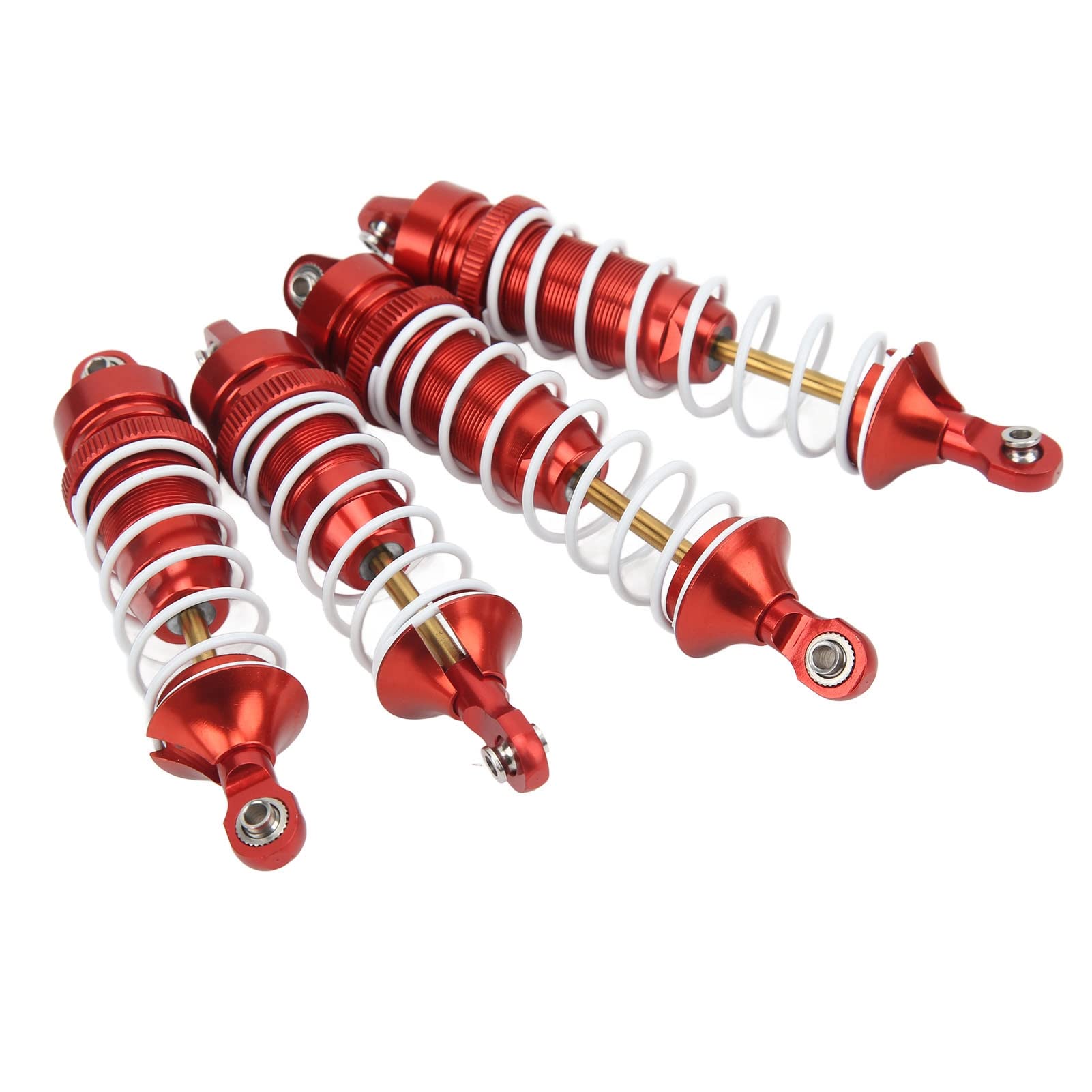 Amortiguador RC delantero trasero aleación de aluminio reemplazo RC coche resorte amortiguador para vehículo 1/10 (Roja)