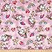 Newcastle Fabrics Whisper Plush Fleece Unicorn Cool Pink Fabric By The Yard